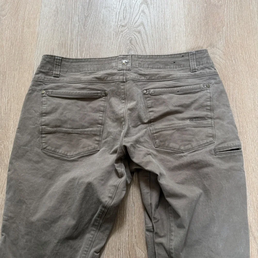 Kuhl Legendary Rydr Pants Mens 38x30 Brown Gray Articulated Knee Heavyweight - Picture 9 of 12